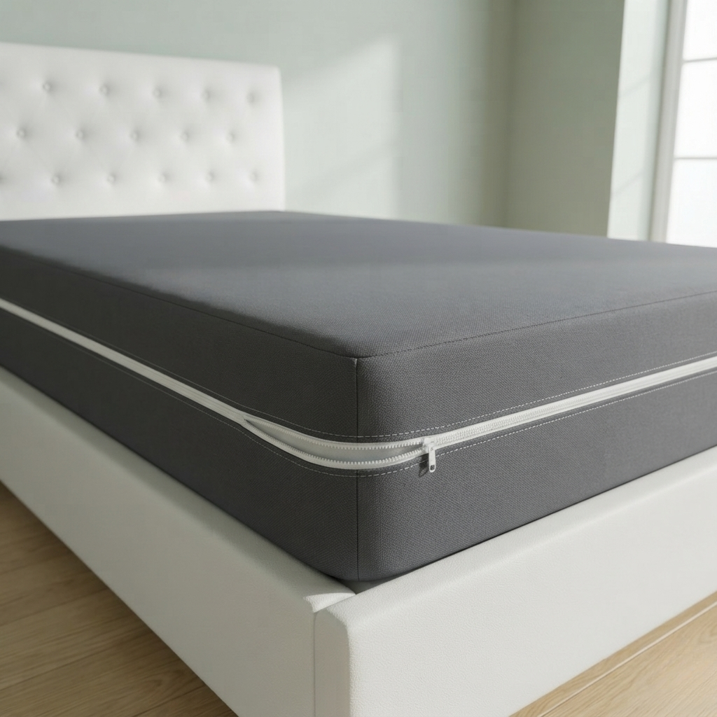 Single Bed Waterproof Mattress Protector with Zipper