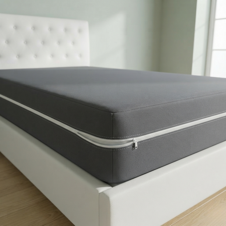 Single Bed Waterproof Mattress Protector with Zipper