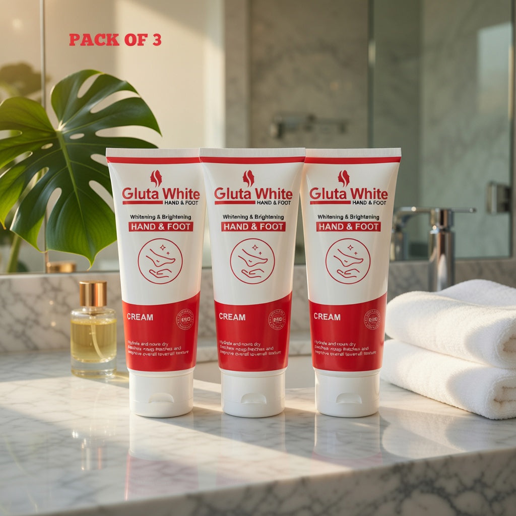Gluta White Hand & Foot Whitening Cream 100ml | Best Whitening, Moisturizing & Brightening