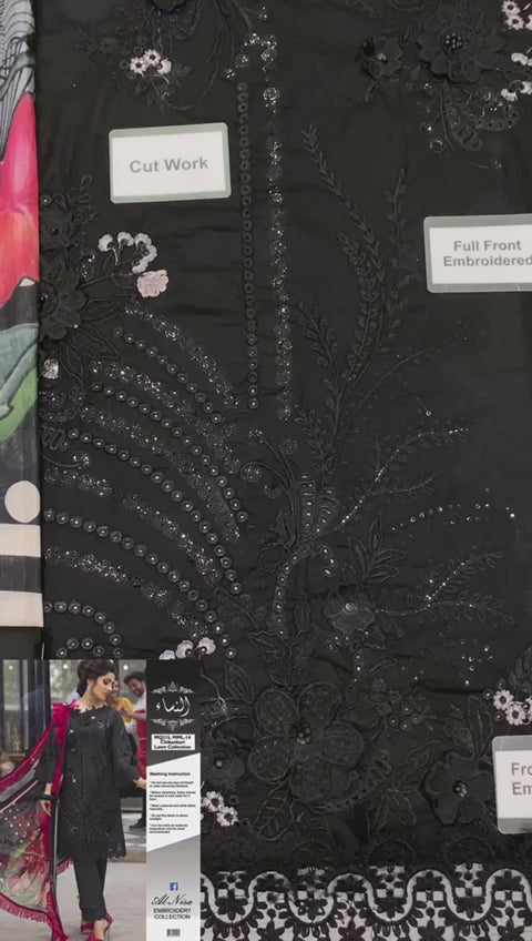 MUSHQ Designer Lawn Suit ✨ | D14 Dark Knight by Alnisa